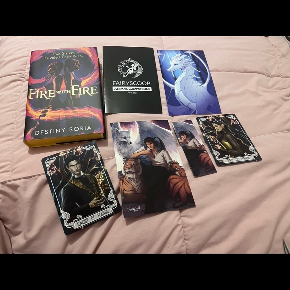 Fairyloot June 2021 animal companions Fire with fire by destiny soria